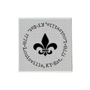 Round Fleur de Lis Coaster-1