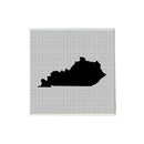 Kentucky Shape Grey and Black Coaster-1