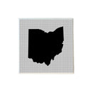 Ohio Shape Grey and Black Coaster-1