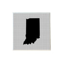 Indiana Shape Grey and Black Coaster-1