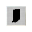 Indiana Shape Grey and Black Coaster