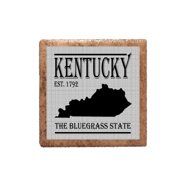 Kentucky The Bluegrass State Ceramic Magnet