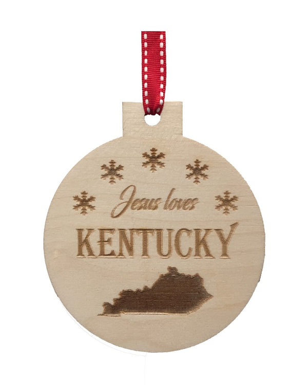 Jesus Loves Kentucky Ornament