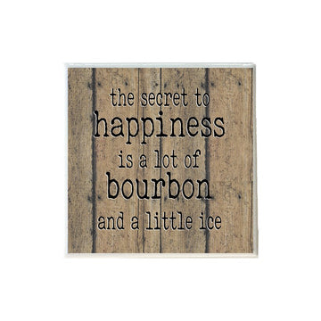 Secret to Happiness Bourbon and Ice Coaster