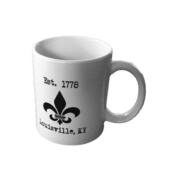 Louisville Fleur de Lis Coffee Mug
