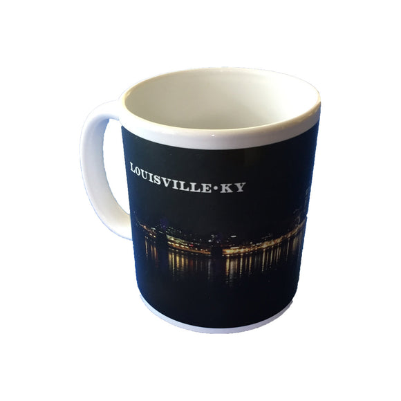 Louisville Night Skyline Coffee Mug