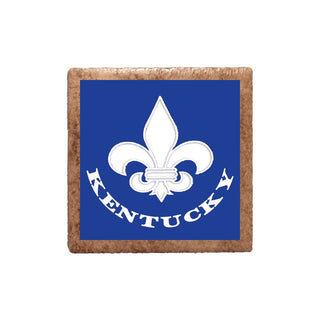 Fleur de Lis Blue and White Magnet