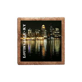 Louisville Night Skyline Magnet