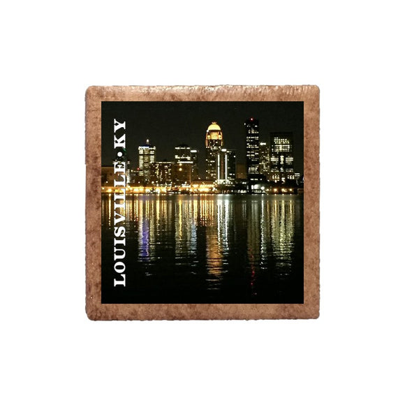 Louisville Night Skyline Magnet
