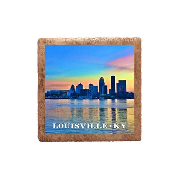 Louisville Winter Skyline Magnet