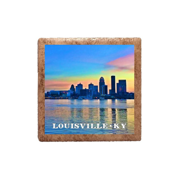 Louisville Winter Skyline Magnet