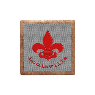 Fleur de Lis Red Wax Magnet