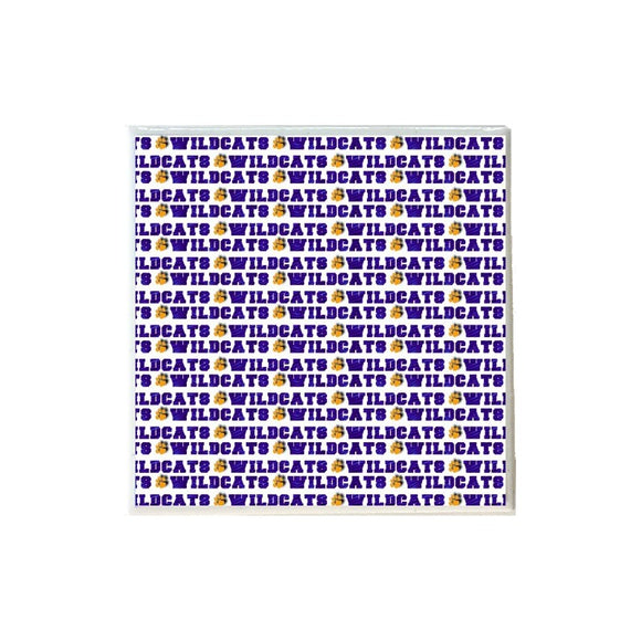 Wildcats Pattern Coaster