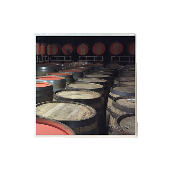 Orange Barrels 3 Coaster