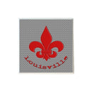 Fleur de Lis Red Wax with Louisville Coaster-1
