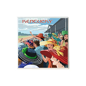 Derby Vintage Ad Hats Coaster