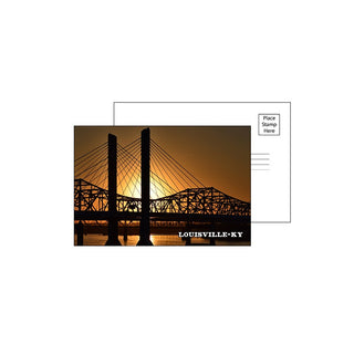 Abe Bridge Sunset Postcard