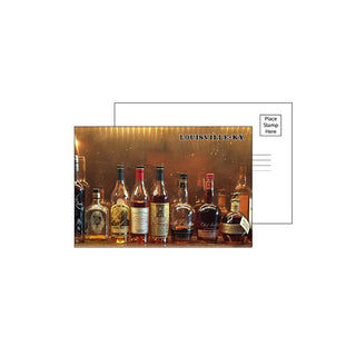 Bourbon Bottles Postcard