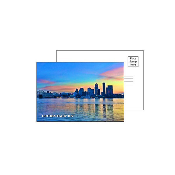 Louisville Winter Skyline Postcard