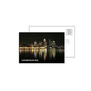 Louisville Night Skyline Postcard