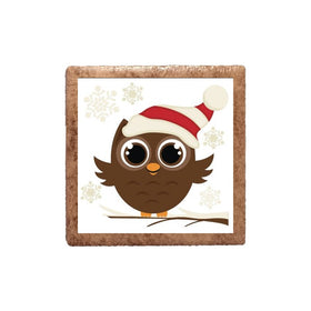 Owl with Striped Hat Magnet