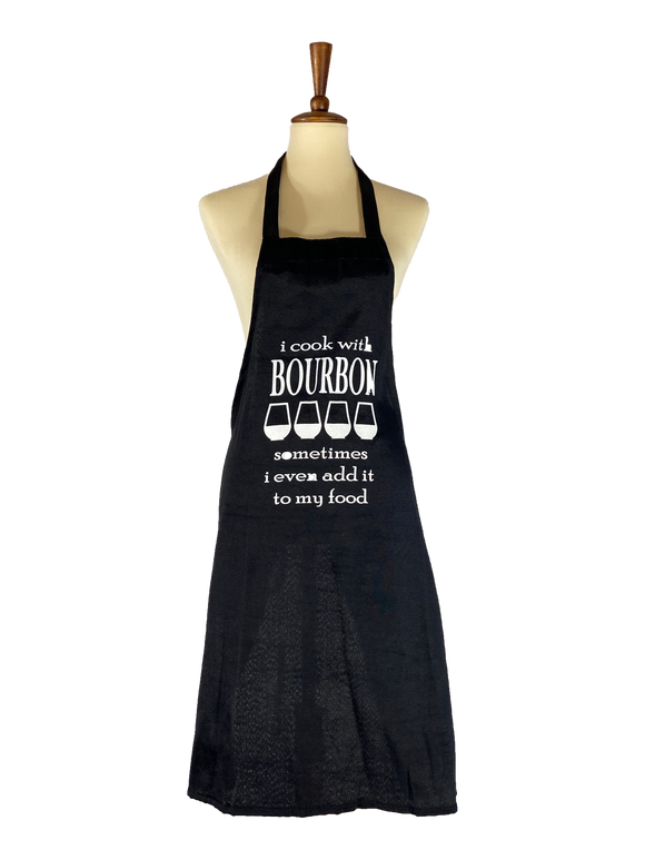 I Cook With Bourbon Apron