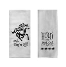 Derby Party Tea Towels Set of 2 - And They're Off & Hold Your Horses-2