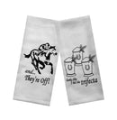 Derby Party Tea Towels Set of 2 - And They're Off & Looks Like I Hit the Trifecta-1