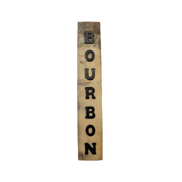 Reclaimed Bourbon Barrel Stave Sign