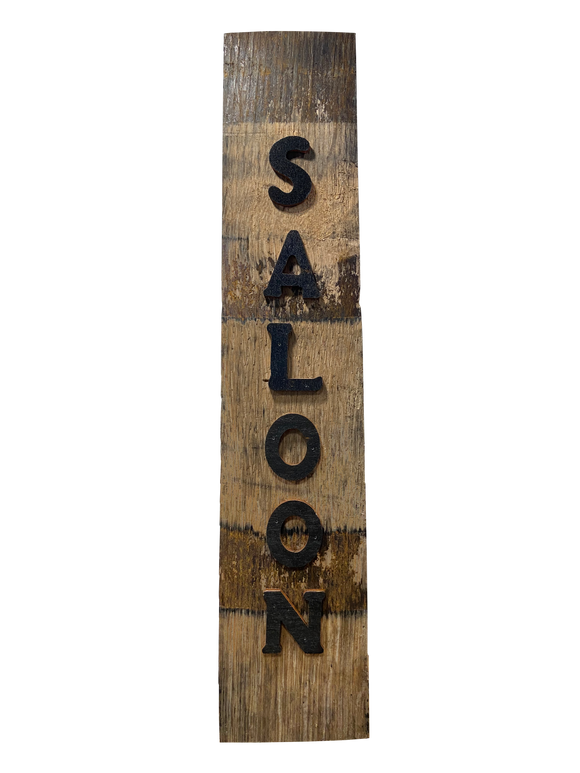 Saloon Barrel Stave Sign