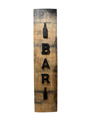 Bar Barrel Stave Sign