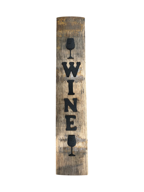 Wine Barrel Stave Sign