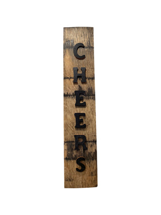 Cheers Barrel Stave Sign