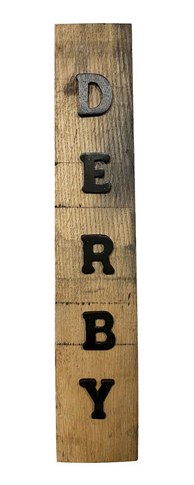 Derby Barrel Stave Sign