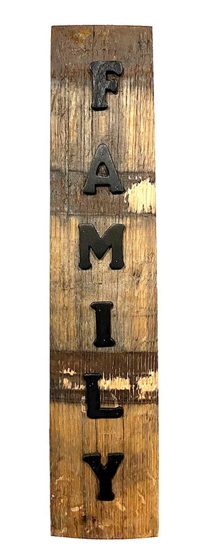 Family Barrel Stave Sign
