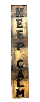 Keep Calm Barrel Stave Sign-1