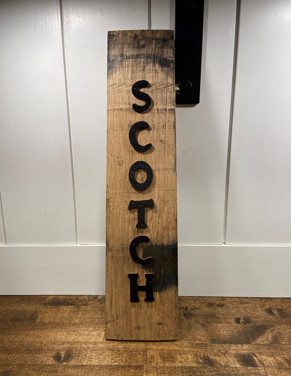 Scotch Barrel Stave Sign