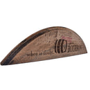 When in Doubt Add Bourbon Barrel Head Shelf Sitter Sign-2