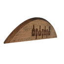 Bourbon on Bottles Barrel Head Shelf Sitter Sign-2