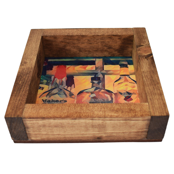 Bourbon Bottles Favorites Deco Shadowbox Art