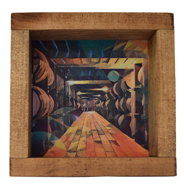 Bourbon Rick House Classic Deco Shadowbox Art