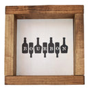 Bourbon on Bottles Shadowbox Art-1