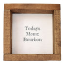 Today's Menu Bourbon Shadowbox Art-1