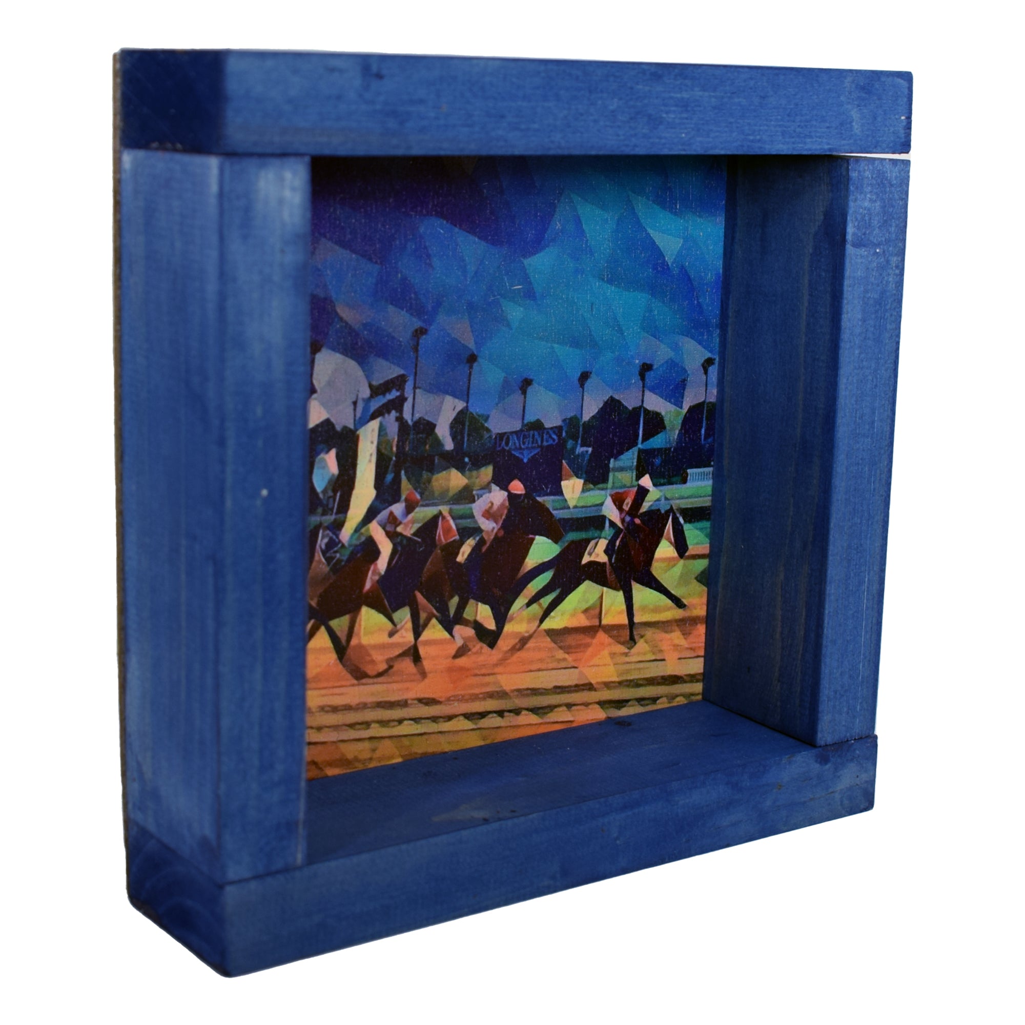 Derby Vintage Race Deco Shadowbox Art