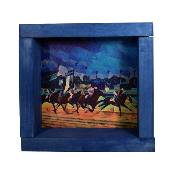 Derby Vintage Race Deco Shadowbox Art