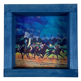 Derby Vintage Race Deco Shadowbox Art