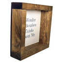 I Wonder If Bourbon Thinks About Me Shadowbox Sign-2