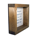 The Secret to Happiness is a Lot of Bourbon and a Little Ice Shadowbox Sign-2