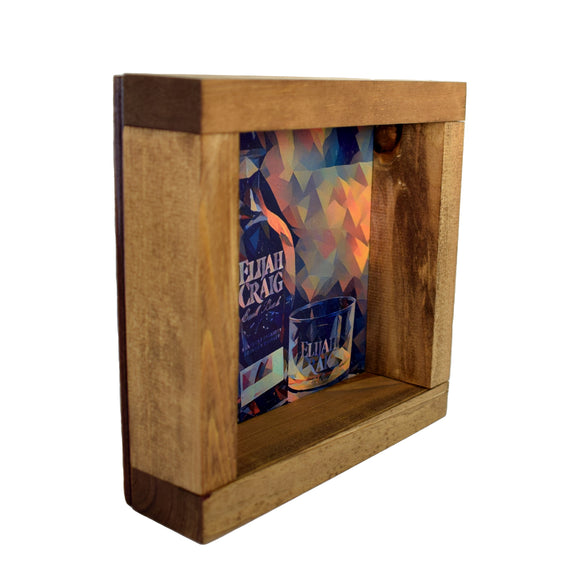Elijah Craig Bourbon Deco Shadowbox Art