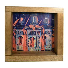Larceny Bourbon Deco Shadowbox Art